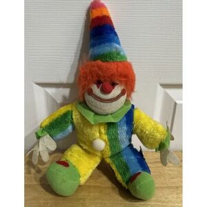 Vintage 1984 Etone Clown Carnival Prize Plush Doll‎